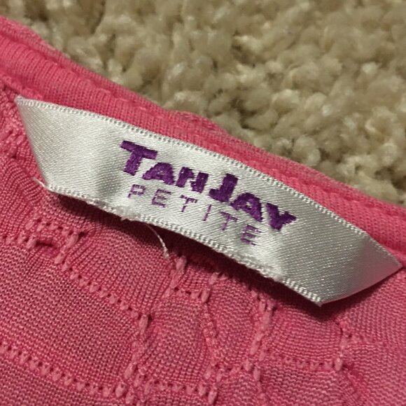 90s Bubblegum Pink Fabric Weave Short Tee - Picture 10 of 16